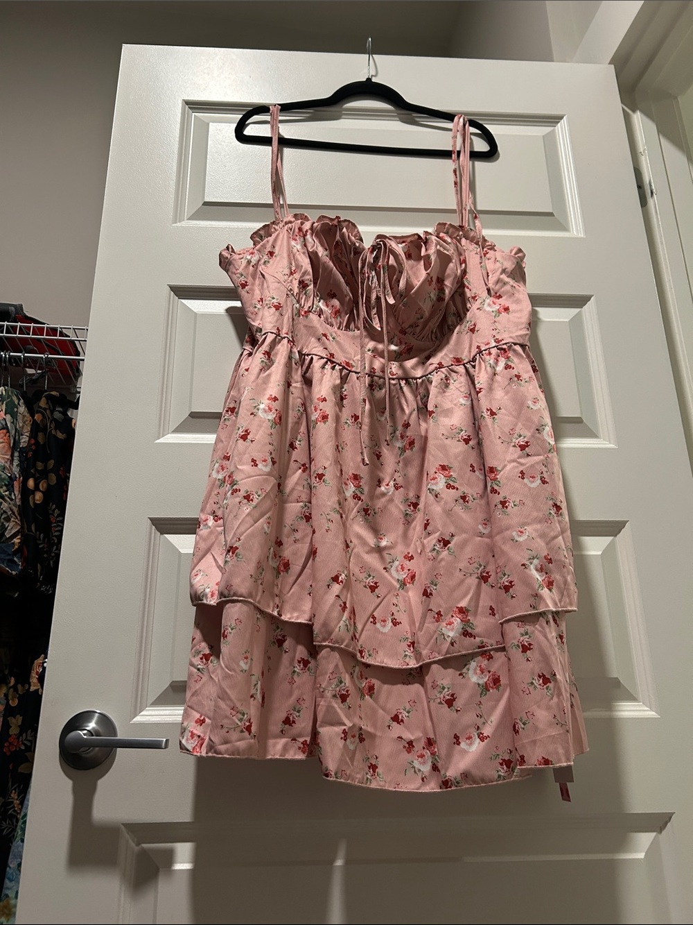 Cider Pink Floral Mini Dress
